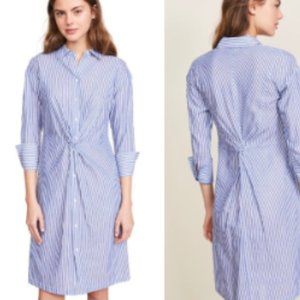 Vince Striped Twist Front Shirtdress 4